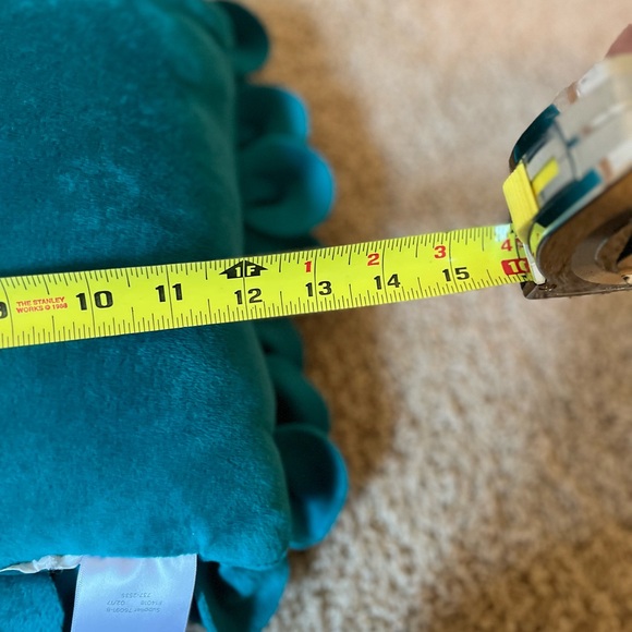 Home Expression  Teal Petal Accent Pillow -  3 for 15 Sale - Picture 4 of 6